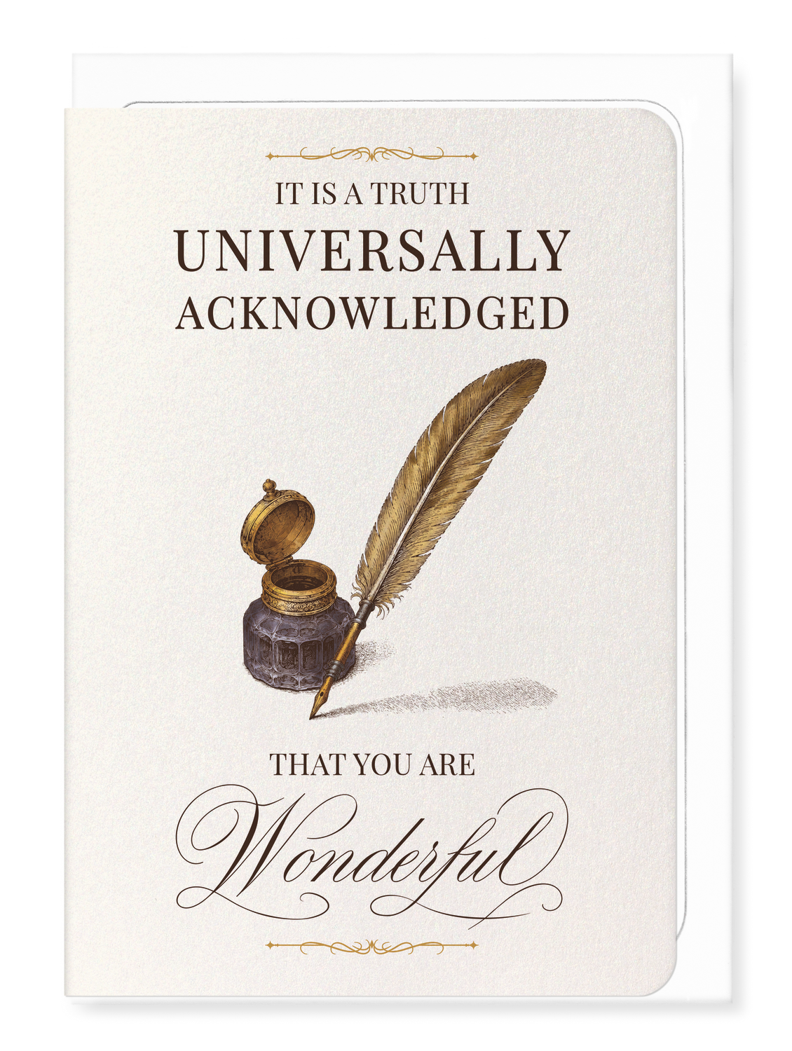 Ezen - A Truth Universally Acknowledged - Greeting Card - Front