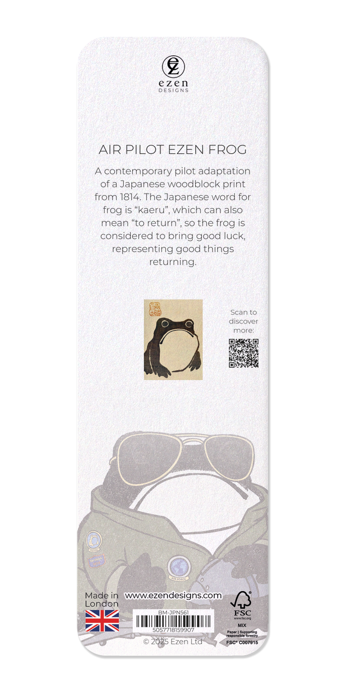 Ezen - Air Pilot Ezen Frog - Bookmark - Back