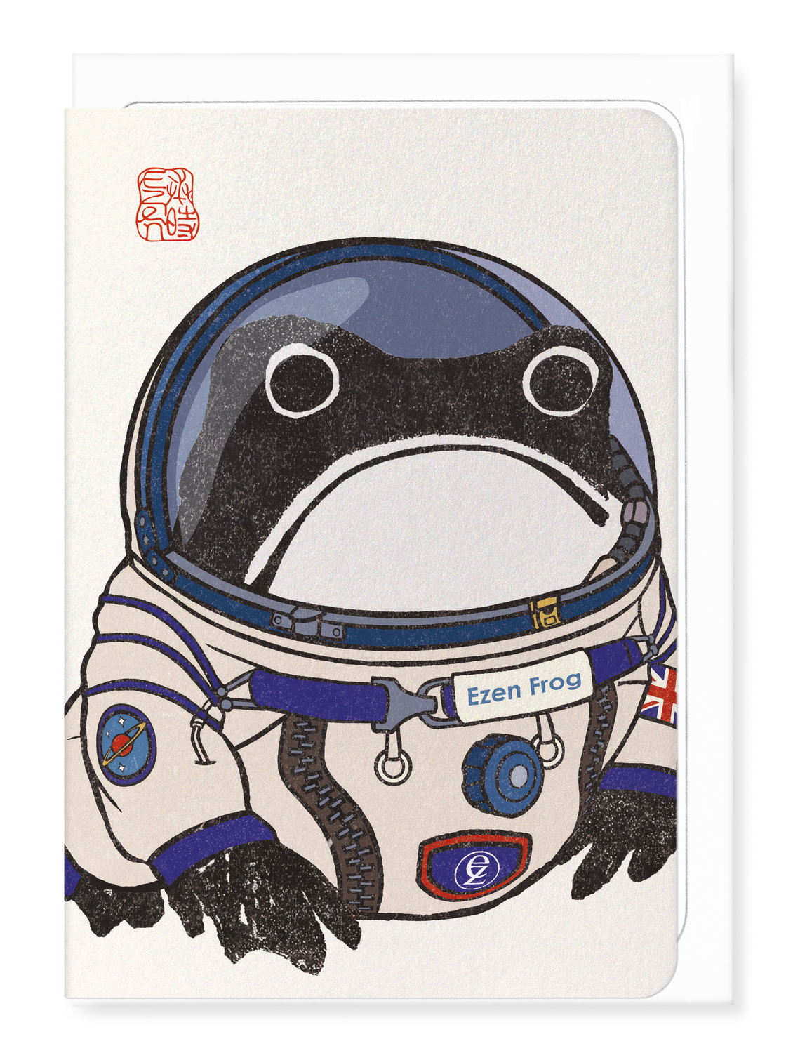 Ezen - Astronaut Ezen frog - Greeting Card - Front
