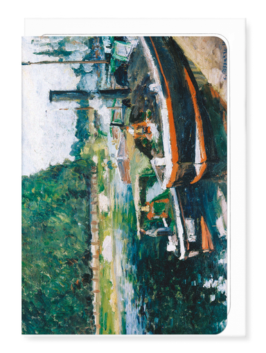 Ezen - Barges at Pontoise (1876) - Greeting Card - Front