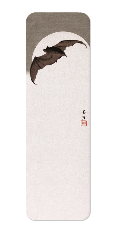 Ezen - Bat in Full Moon (c.1910) - Bookmark - Front