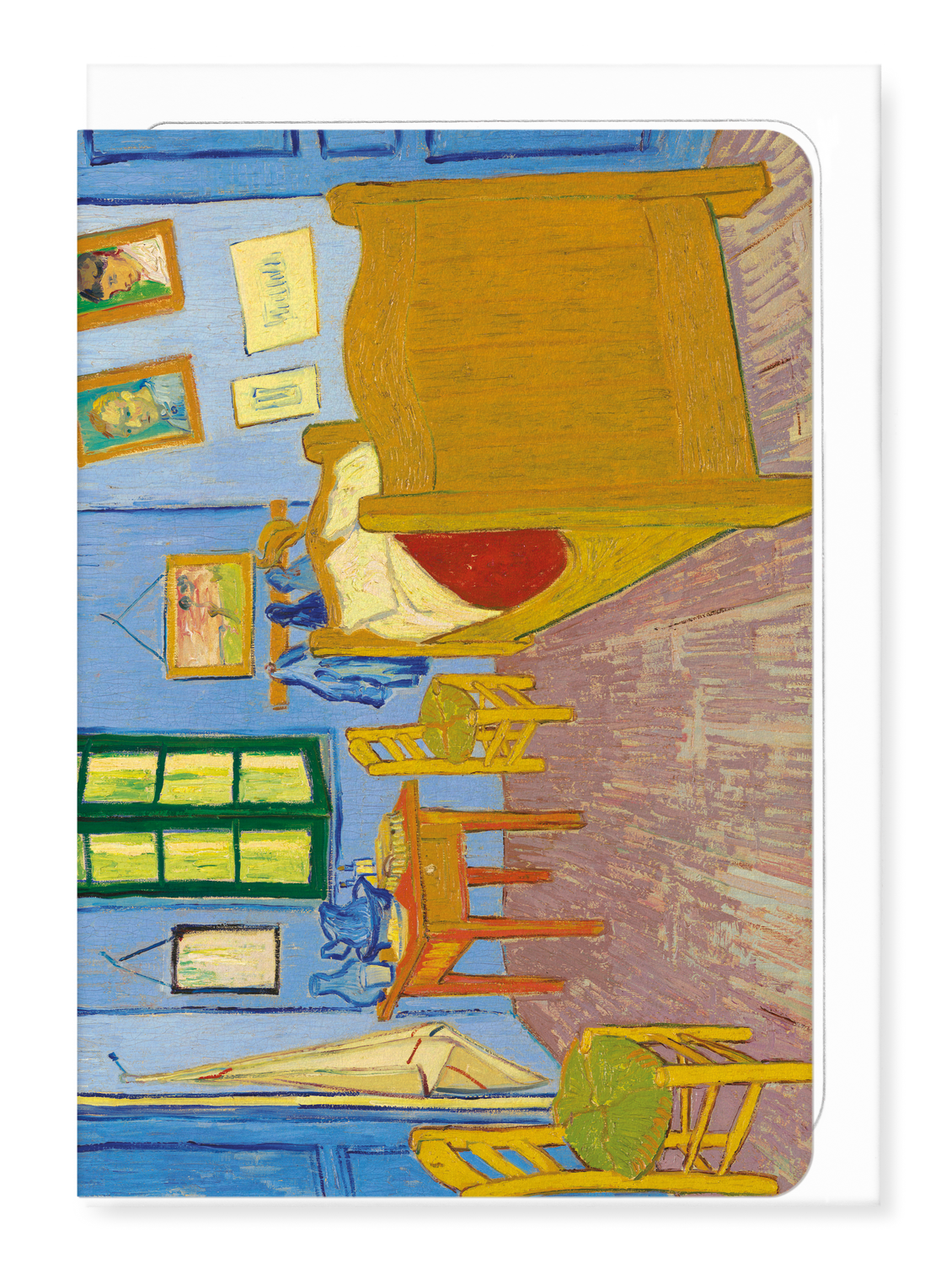 Ezen - Bedroom in arles (1889) - Greeting Card - Front