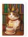 Ezen - Birthday Cat and Books - Greeting Card - Front