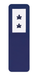 Ezen - BLUE SERVICE FLAG – TWO IN SERVICE - Bookmark - Front