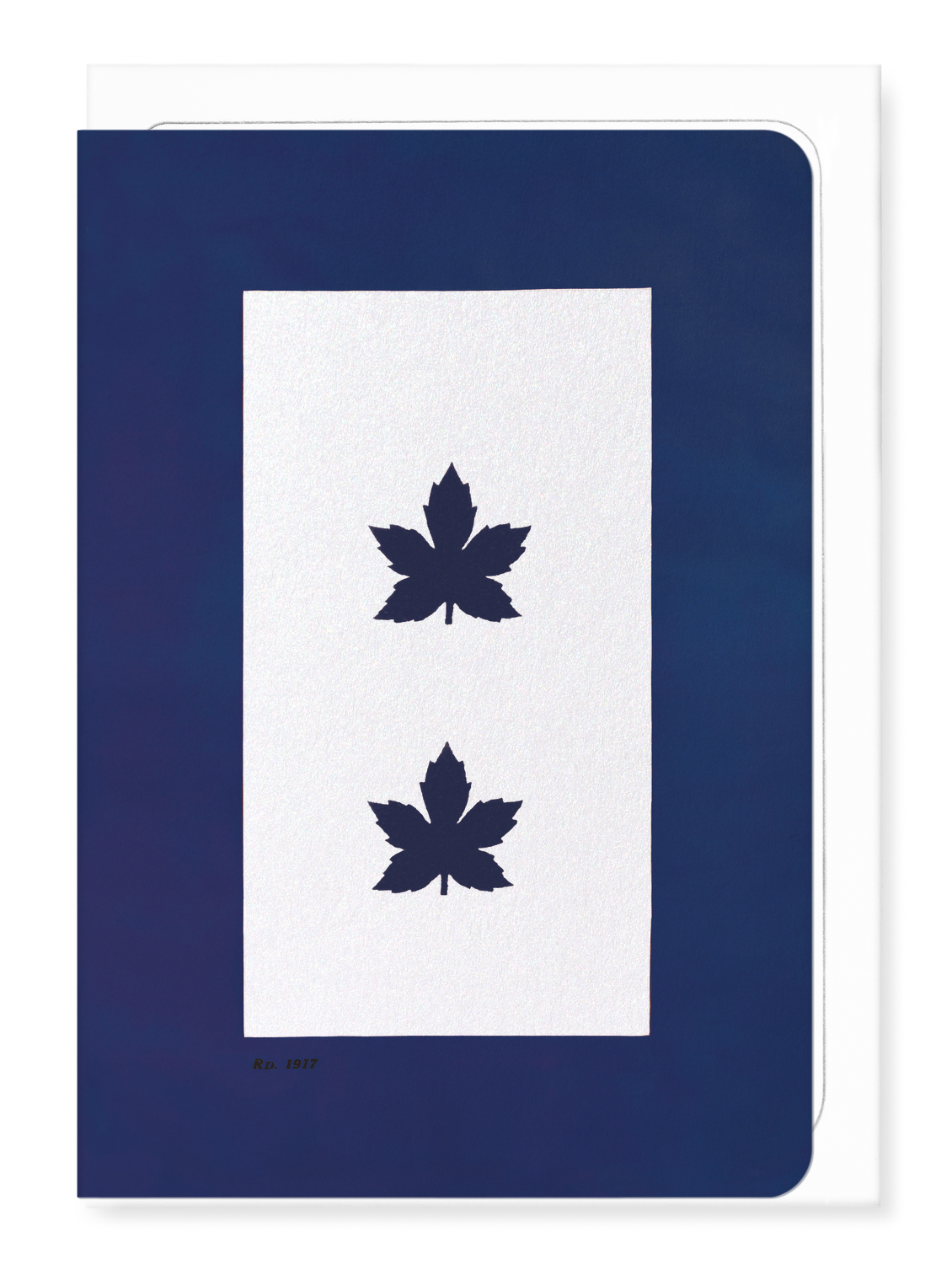 Ezen - BLUE SERVICE FLAG – TWO IN SERVICE - Greeting Card - Front