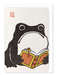 Ezen - Book Reading Ezen Frog - Greeting Card - Front