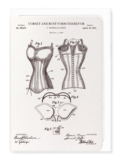 Ezen - BREVET DE CORSET ET DE BUSTE (1911) - Greeting Card - Front