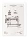 Ezen - BREVET DE MACHINE À COUDRE (1867) - Greeting Card - Front