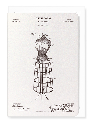 Ezen - BREVET DE MANNEQUIN DE COUTURE (1904) - Greeting Card - Front