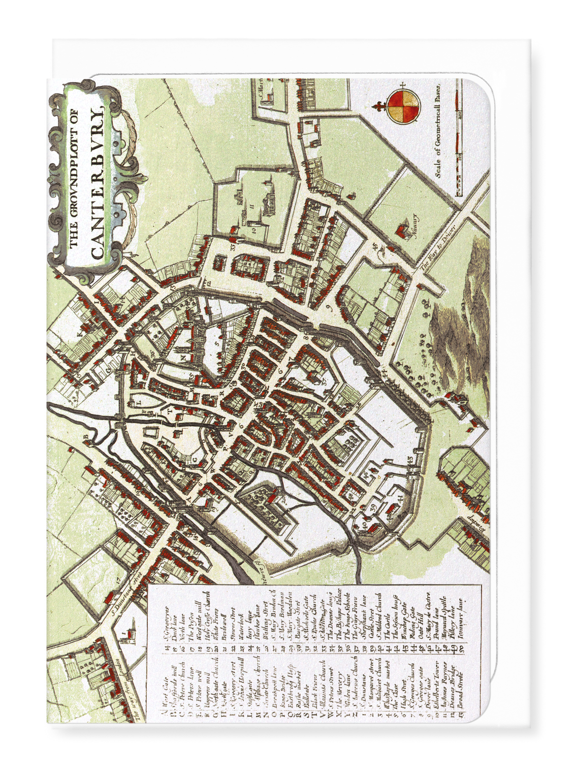 Ezen - Canterbury (c.1670) - Greeting Card - Front