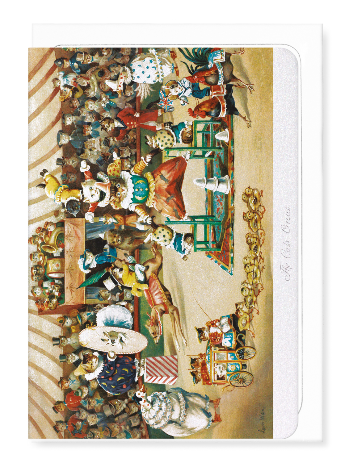 Ezen - Cat circus - Greeting Card - Front