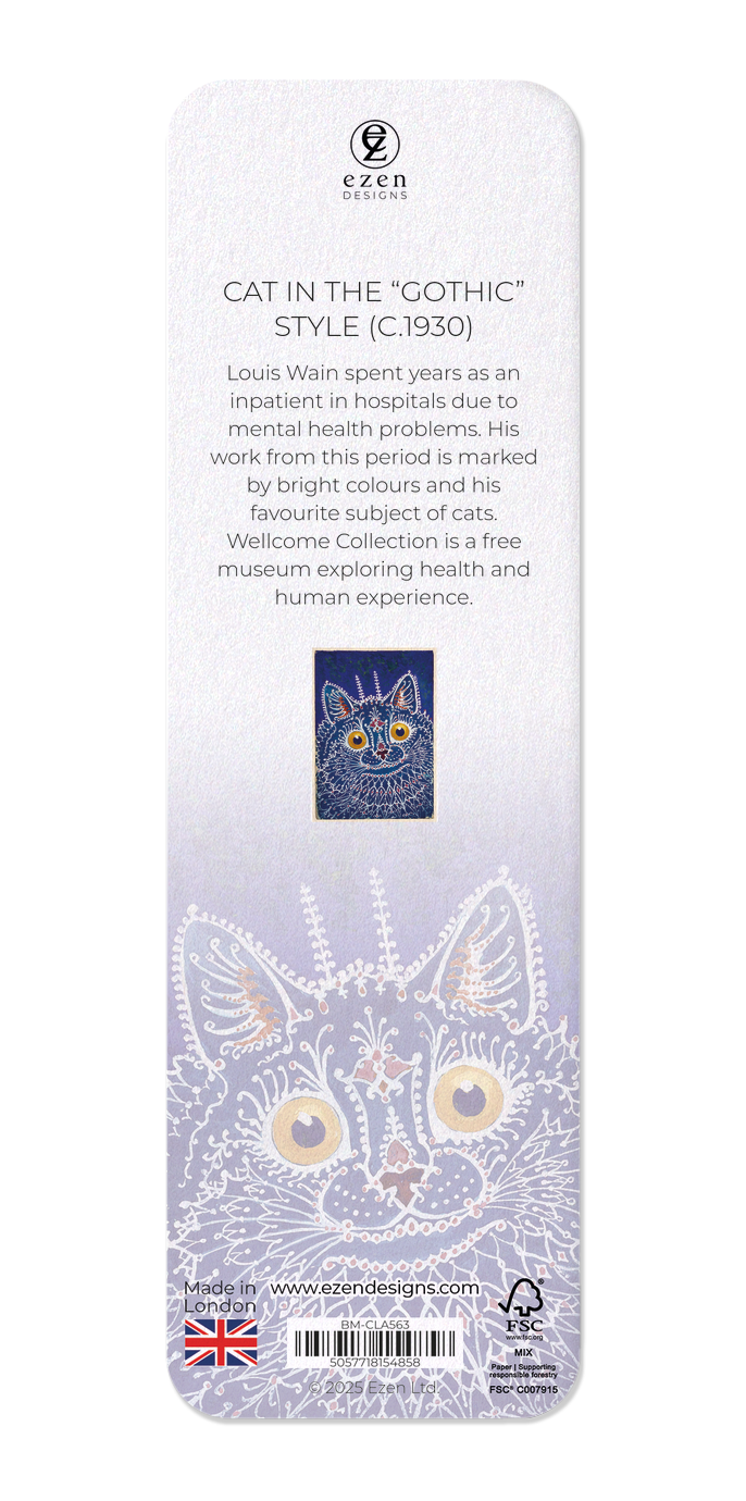 Ezen - Cat in the “gothic” style (c.1930) - Bookmark - Back