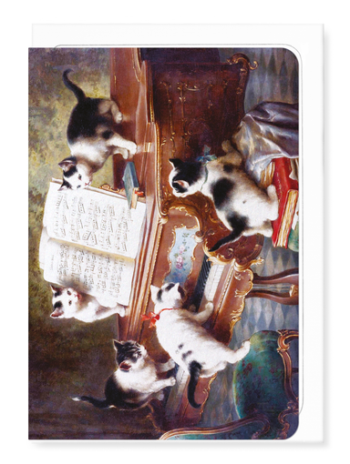 Ezen - Cats and music - Greeting Card - Front