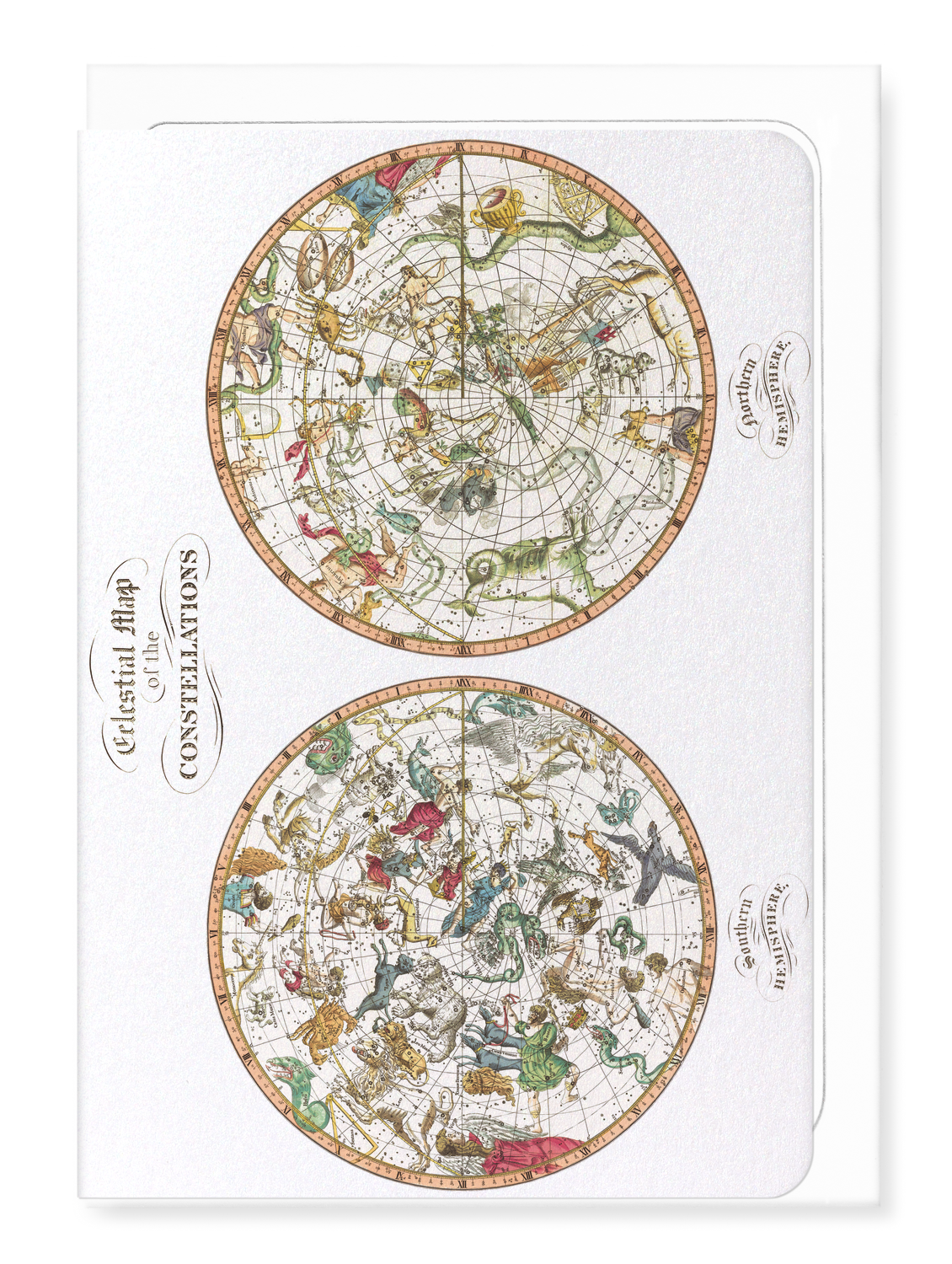 Ezen - Celestial map (1820) - Greeting Card - Front