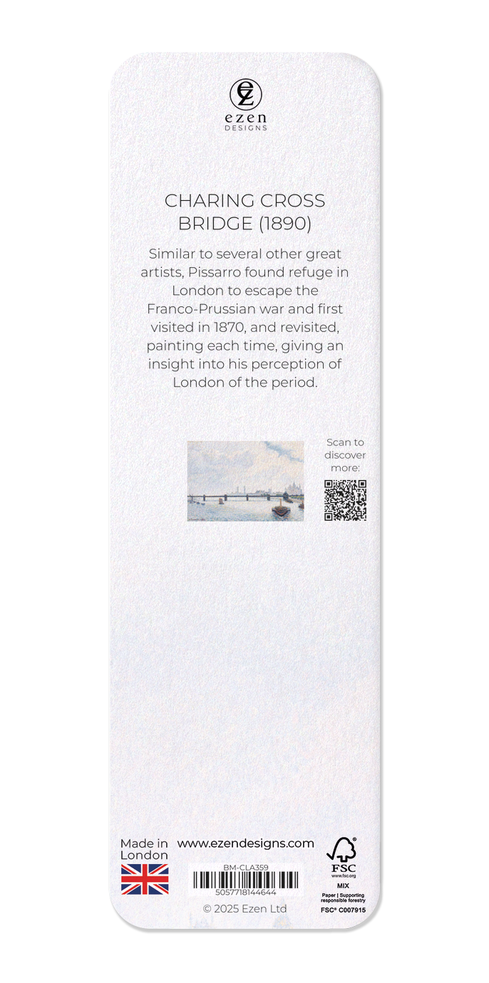 Ezen - Charing Cross Bridge (1890) - Bookmark - Back