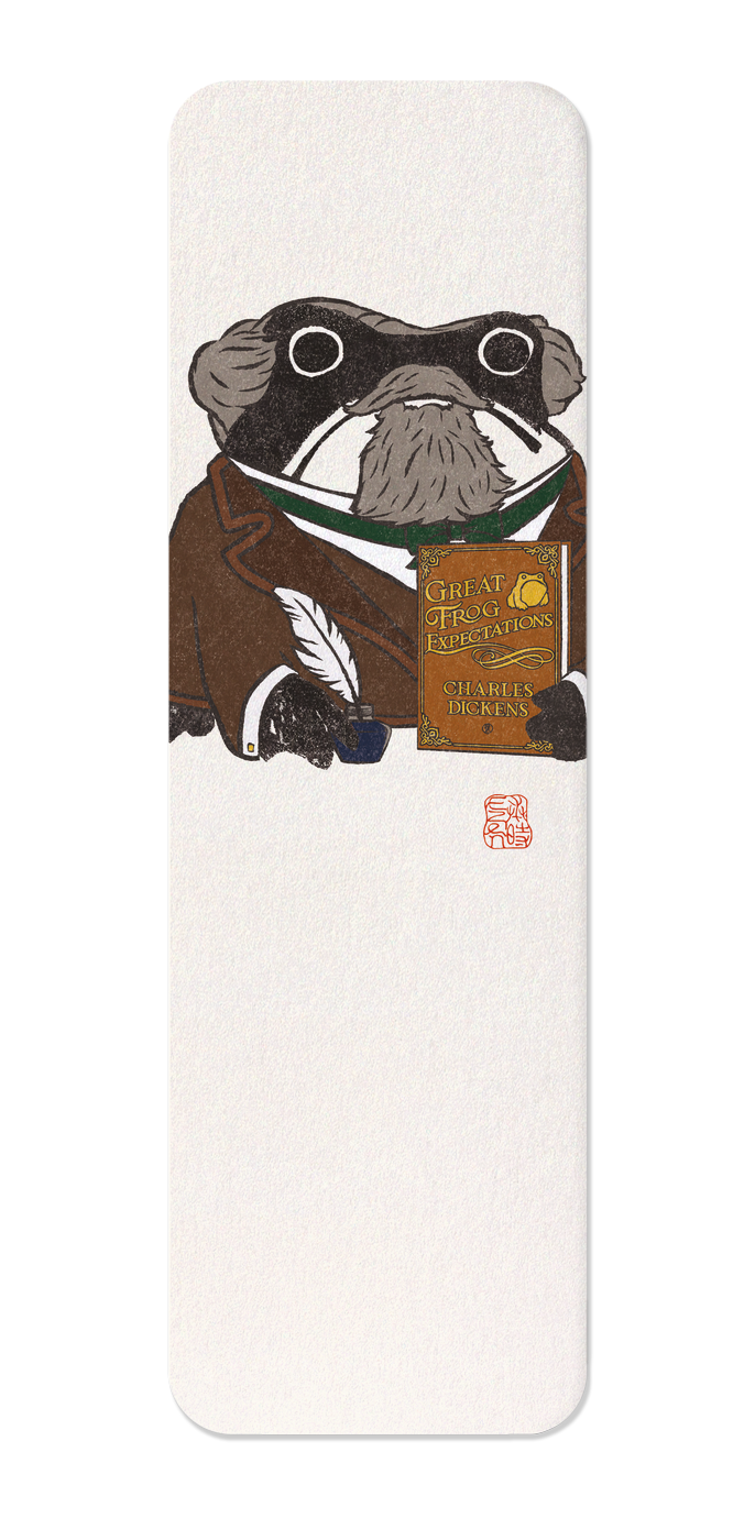 Ezen - Charles Dickens Ezen Frog - Bookmark - Front