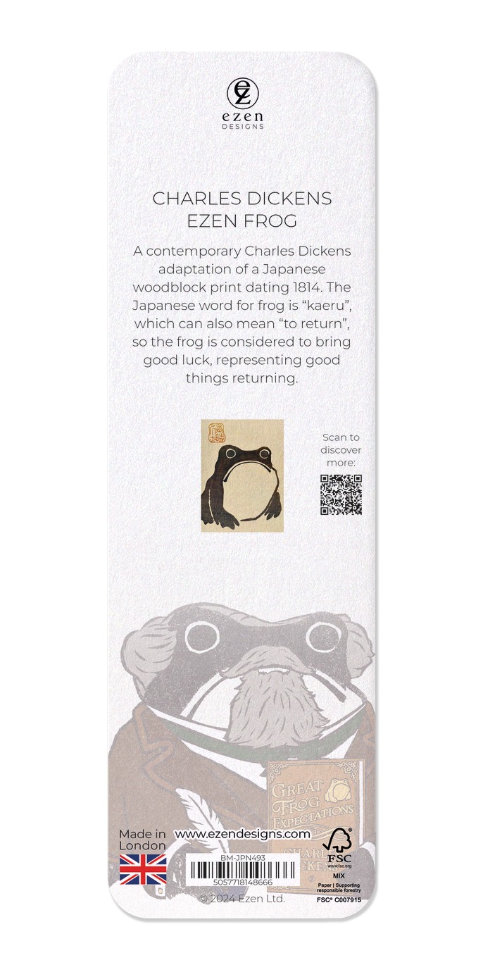 Ezen - Charles Dickens Ezen Frog - Bookmark - Back