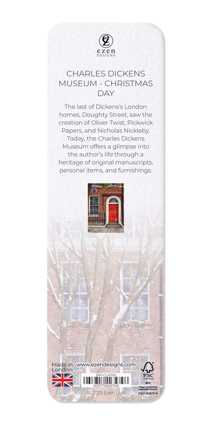 Ezen - CHARLES DICKENS MUSEUM - CHRISTMAS DAY - Bookmark - Back