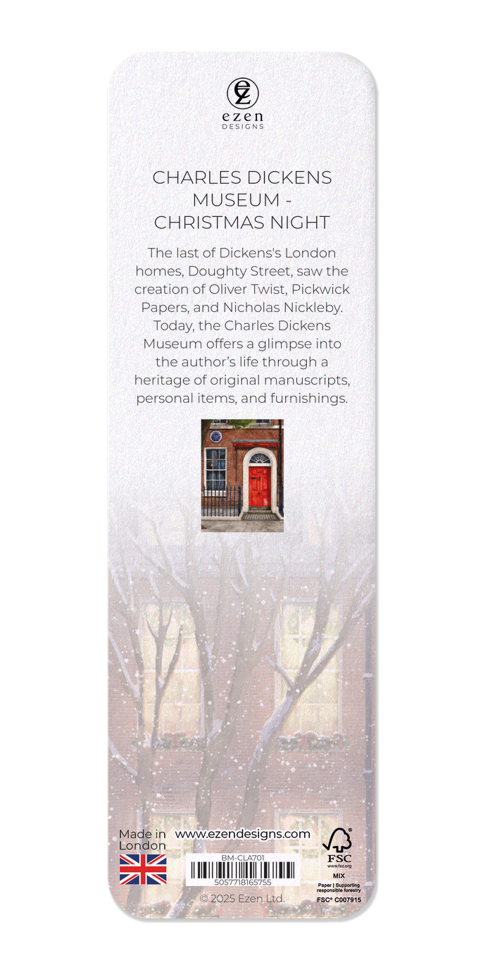 Ezen - CHARLES DICKENS MUSEUM - CHRISTMAS NIGHT - Bookmark - Back