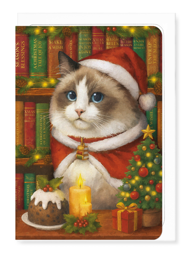 Ezen - Christmas Classic Cat - Greeting Card - Front