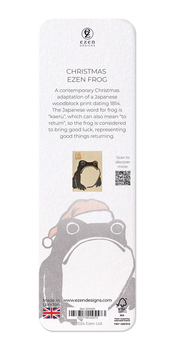 Ezen - Christmas Ezen Frog - Bookmark - Back