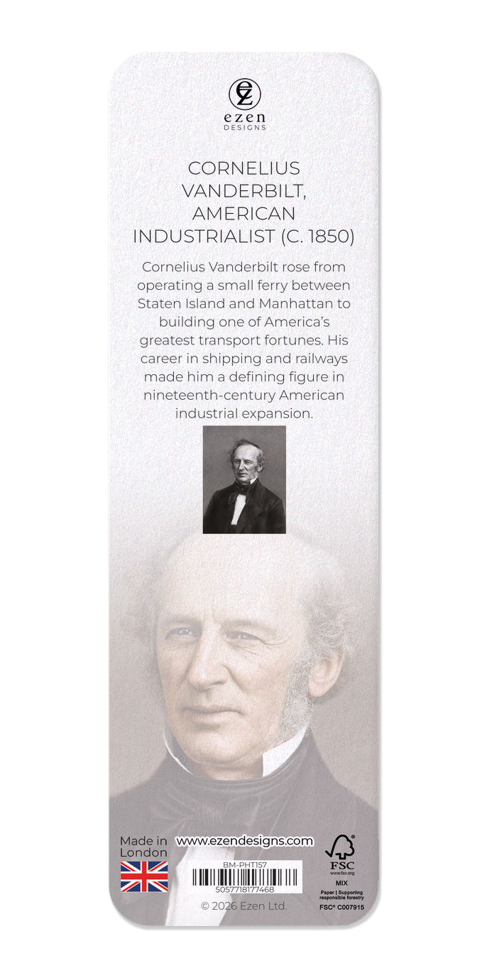 Ezen - Cornelius Vanderbilt, American Industrialist (c. 1850) - Bookmark - Back