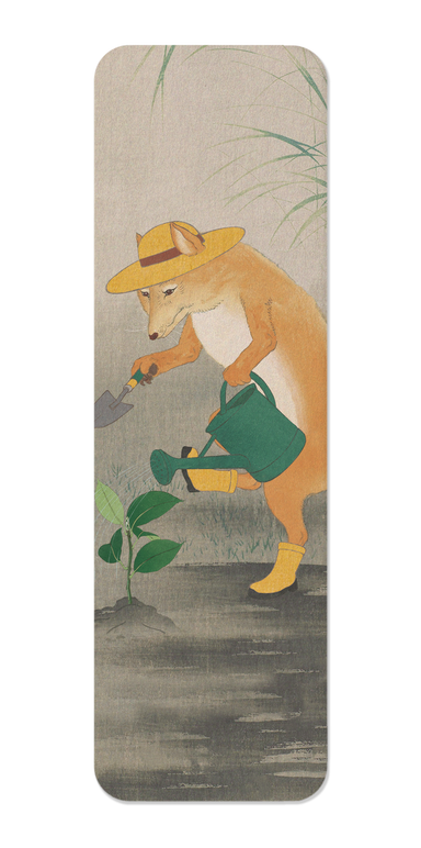 Ezen - Dancing Gardener fox - Bookmark - Front