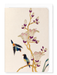 Ezen - Deux oiseaux et fleurs blanches (c.1880) - Greeting Card - Front