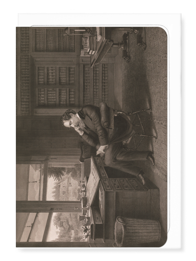 Ezen - Dickens At His Desk (1875) - Greeting Card - Front