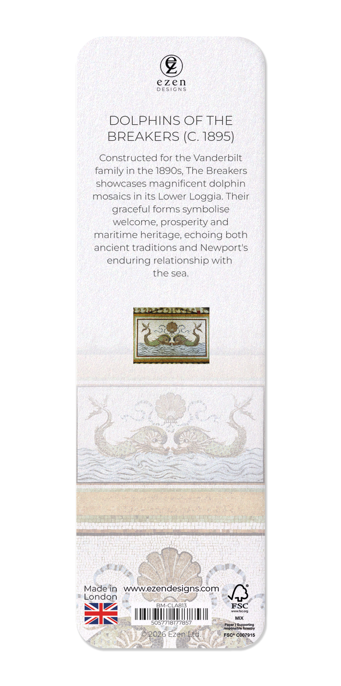 Ezen - Dolphins of The Breakers (c. 1895) - Bookmark - Back