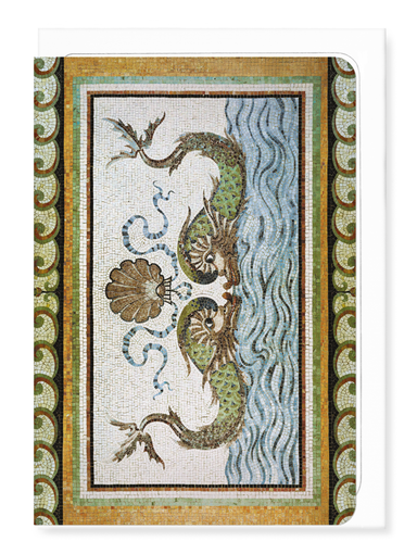 Ezen - Dolphins of The Breakers (c. 1895) - Greeting Card - Front