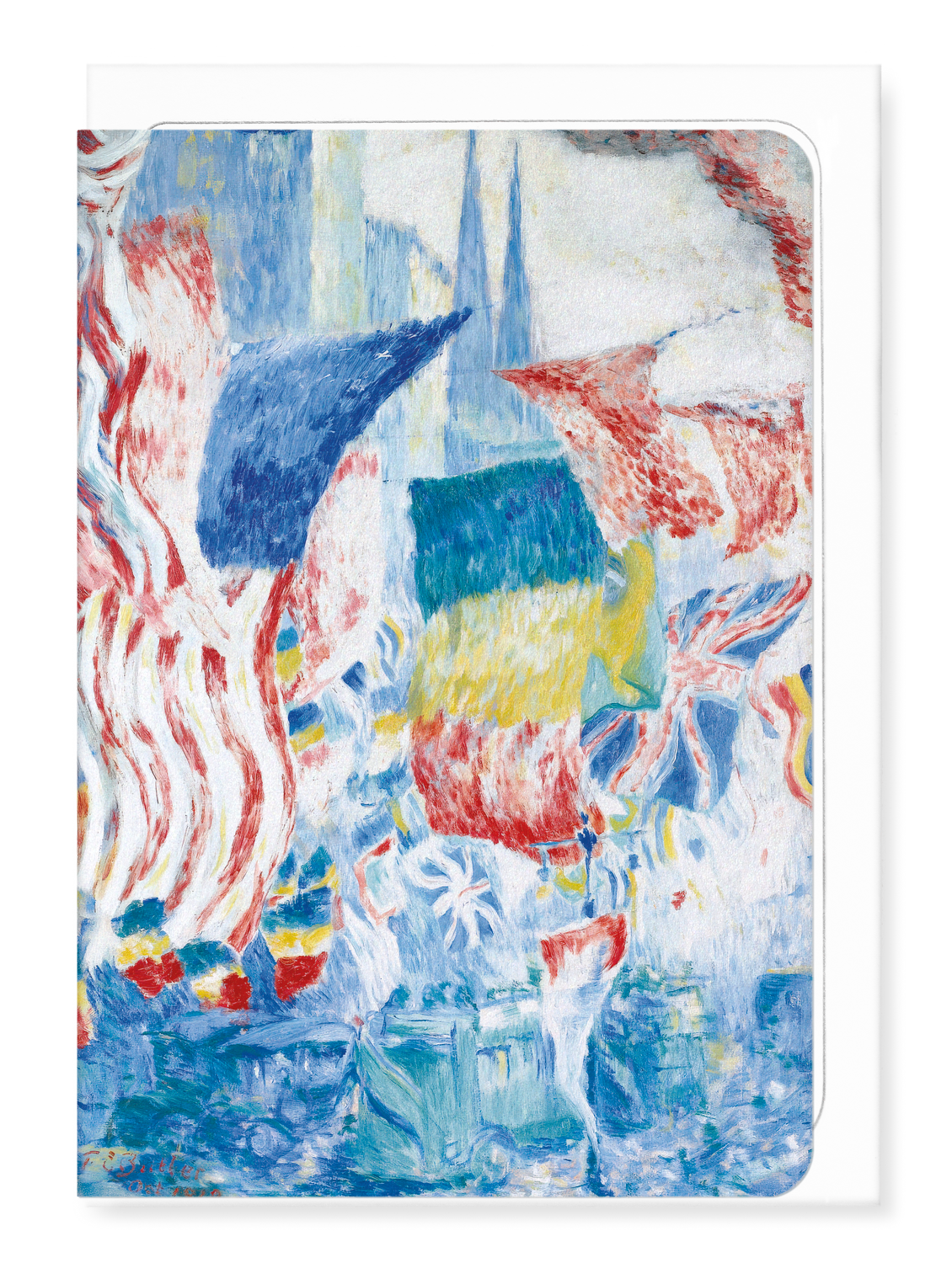 Ezen - Flags (1918) - Greeting Card - Front