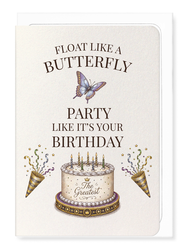 Ezen - Float like a Butterfly Birthday - Greeting Card - Front