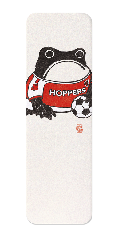 Ezen - Football Ezen Frog - Red and white - Bookmark - Front