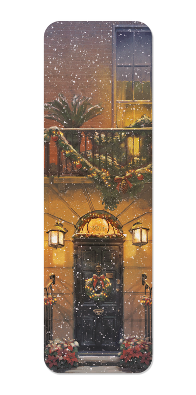 Ezen - Front Door of 221B Baker Street - Christmas Night - Bookmark - Front