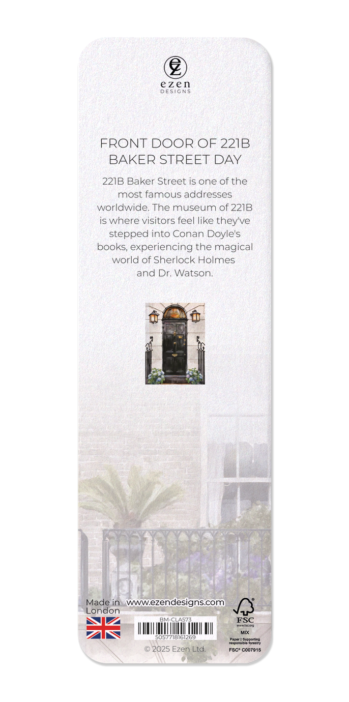 Ezen - Front door of 221B Baker Street Day - Bookmark - Back