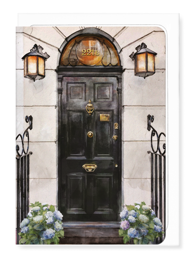 Ezen - Front door of 221B Baker Street - Day - Greeting Card - Front