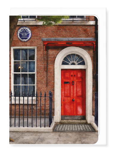 Ezen - Front Door of Charles Dickens Museum Day - Greeting Card - Front