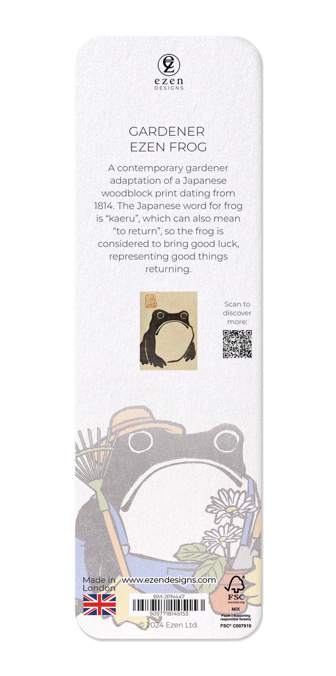Ezen - Gardener Ezen Frog - Bookmark - Back