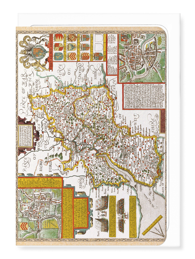 Ezen - Gloucestershire (c.1611) - Greeting Card - Front