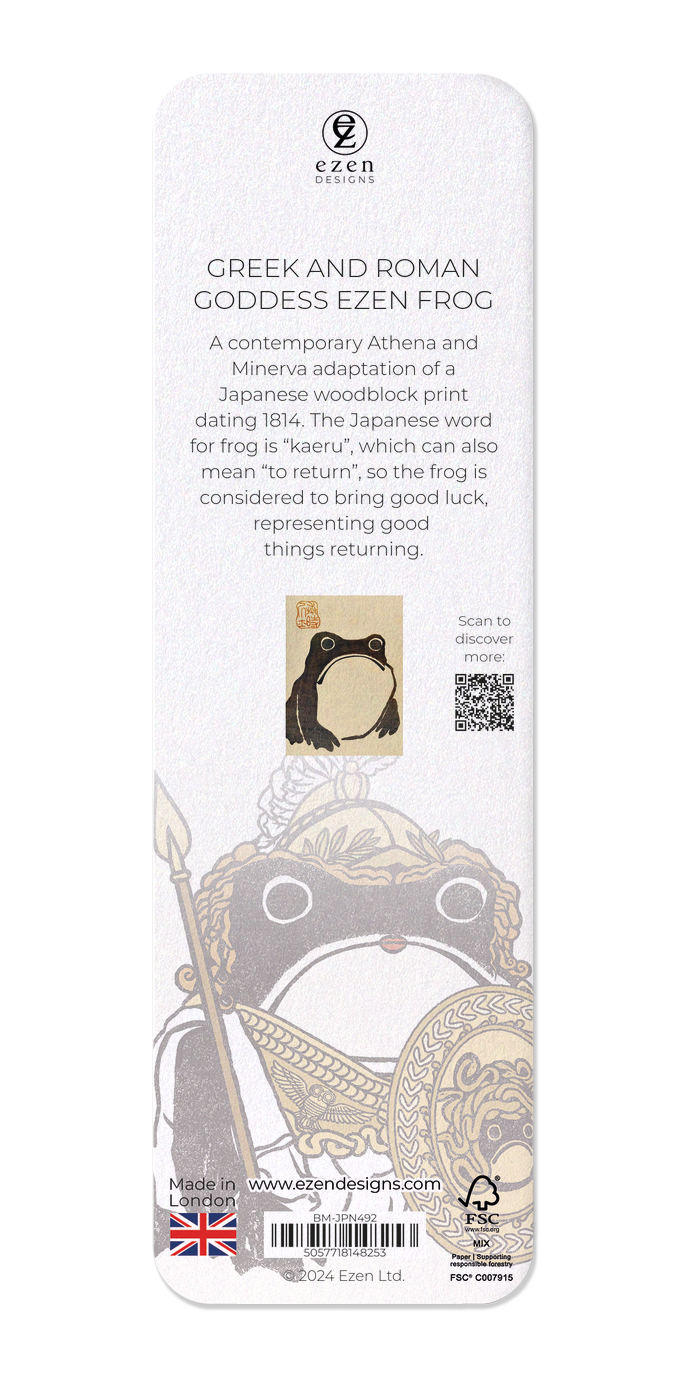 Ezen - Greek And Roman Goddess Ezen Frog - Bookmark - Back