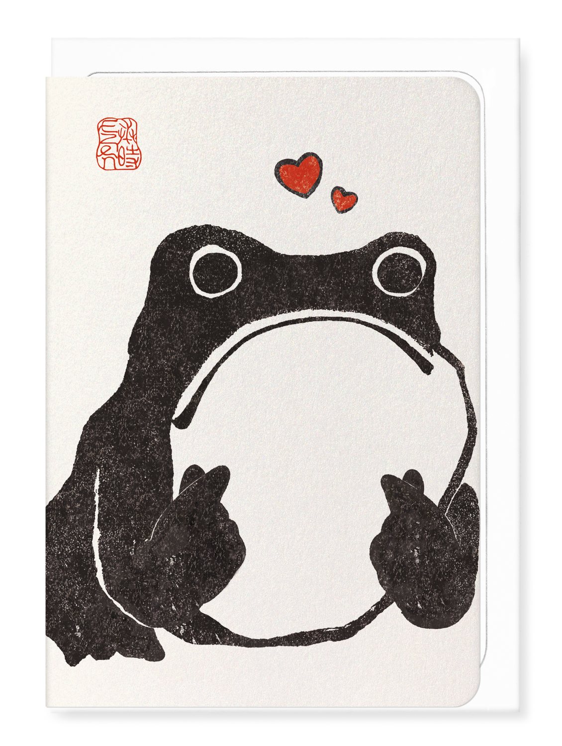Ezen - Grenouille Ezen cœur coréen - Greeting Card - Front