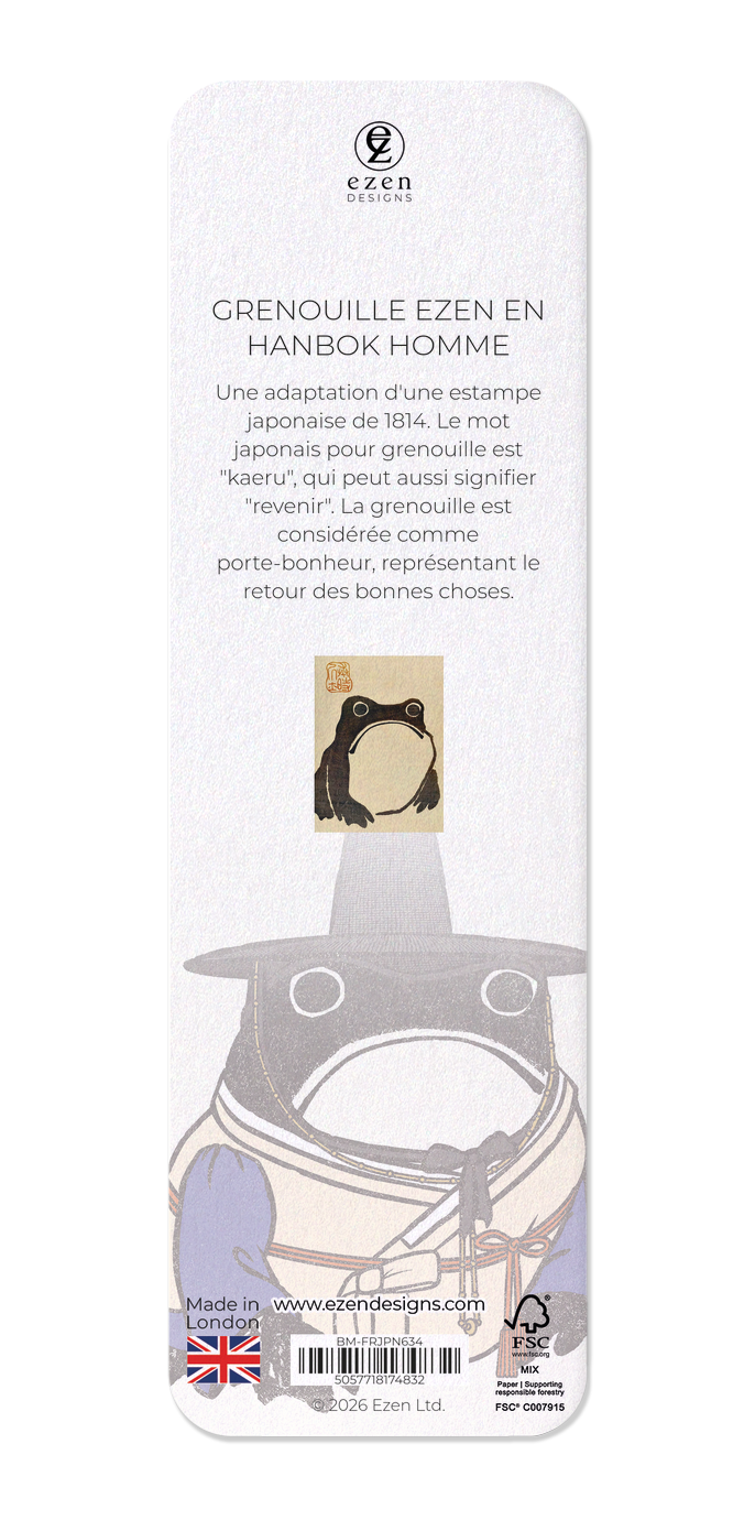 Ezen - Grenouille Ezen en hanbok homme - Bookmark - Back