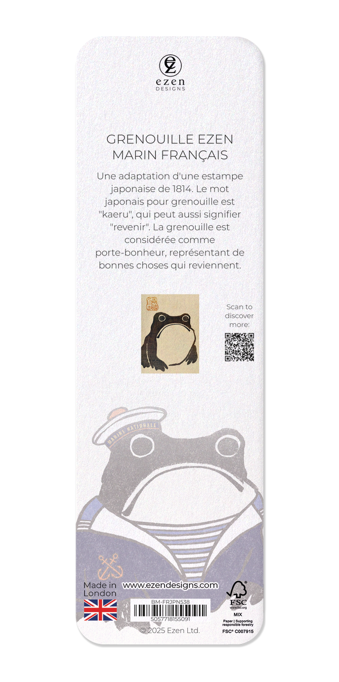 Ezen - GRENOUILLE EZEN Marin français - Bookmark - Back