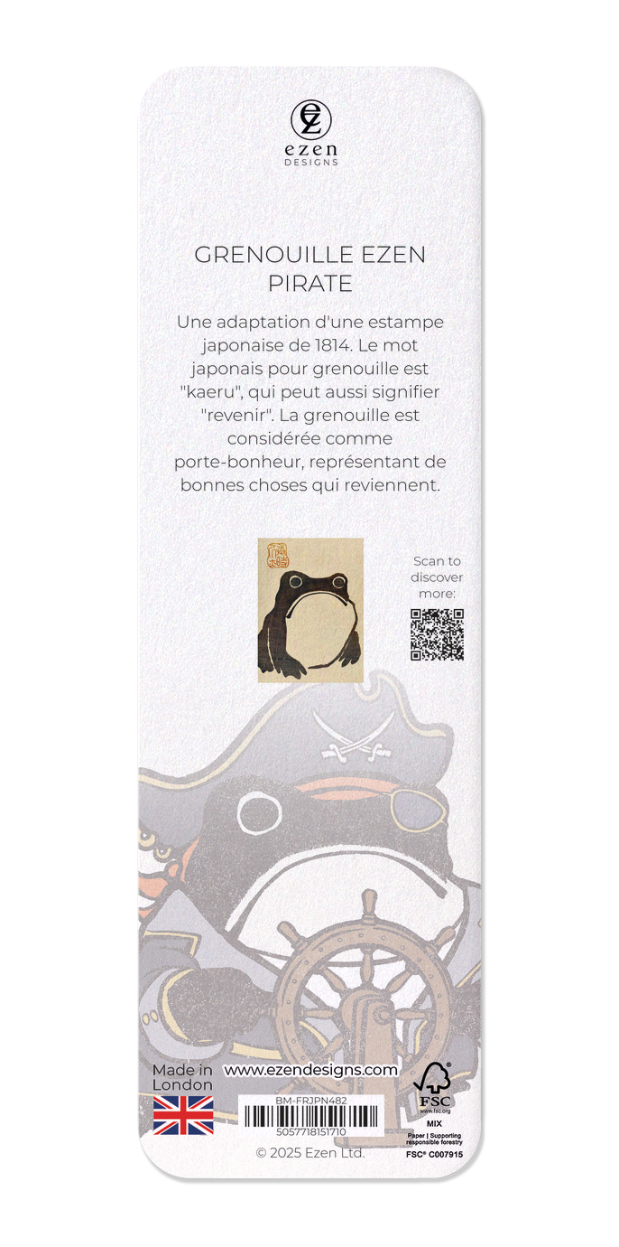 Ezen - Grenouille Ezen Pirate - Bookmark - Back