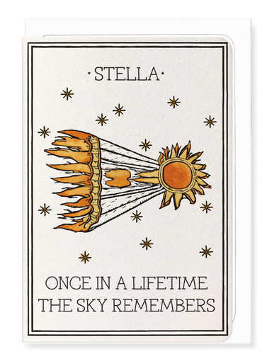 Ezen - Halley’s Comet - Threads of Wonder (c. 1077) - Greeting Card - Front