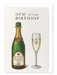 Ezen - Happy Birthday Scottish Champagne - Greeting Card - Front