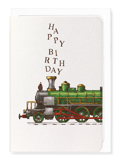 Ezen - Happy birthday train - Greeting Card - Front