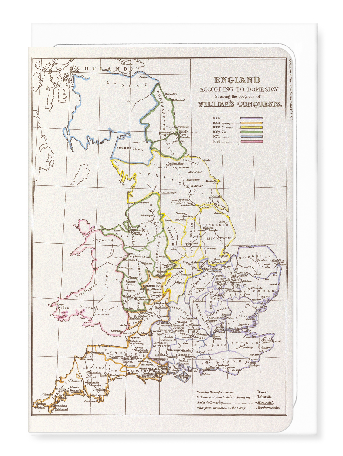 Ezen - History of the Norman Conquest of England (1867) - Greeting Card - Front