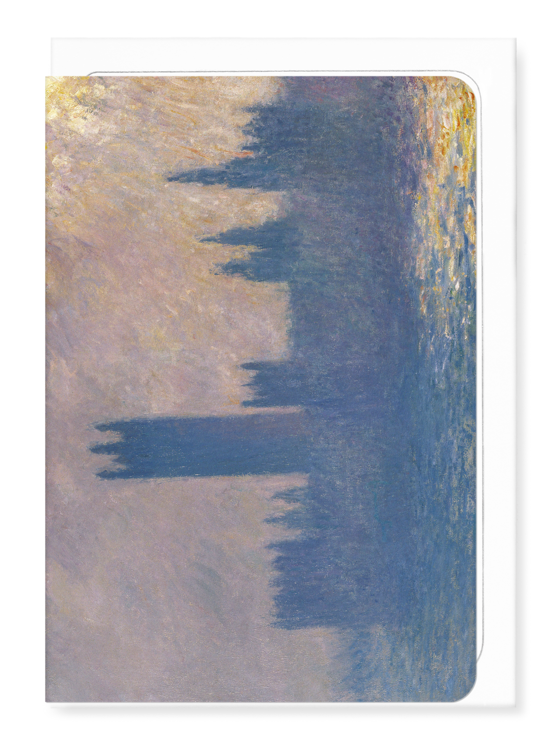 Ezen - Houses of parliament sunlight by monet - Greeting Card - Front